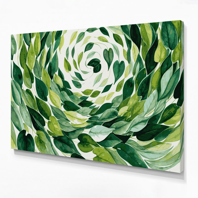 Art mural sur toile Botanical Peperomia, H 8 po x l 10 po