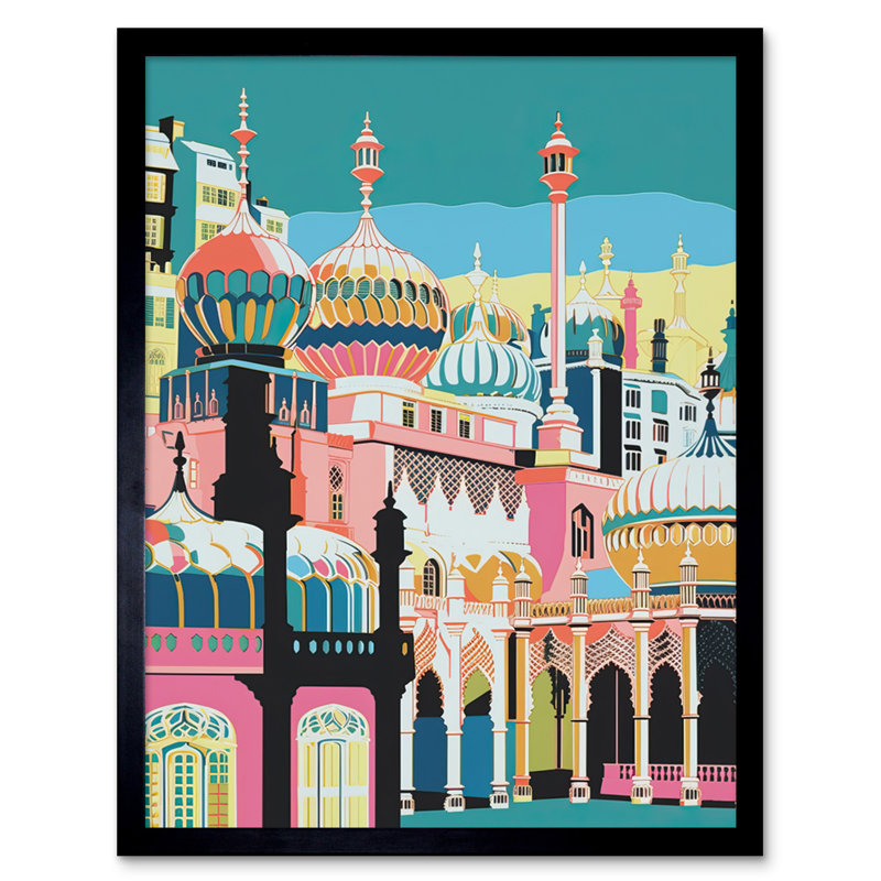 Meisel Brighton Royal Pavilion Multicoloured Architecture - Single Picture Frame Print