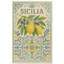 Tapis rétro 5 pi x 8 pi citron rétro sicilien