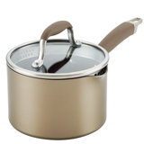 Anolon Advanced Home Hard Anodized Nonstick Saucepan With Straining Lid, 2 Quart