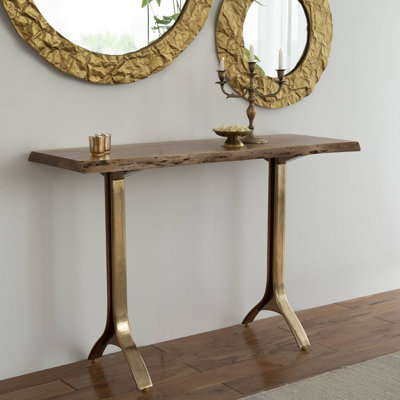 Console Table | Acacia Wood Console Table | 45x15.7x29.5"
