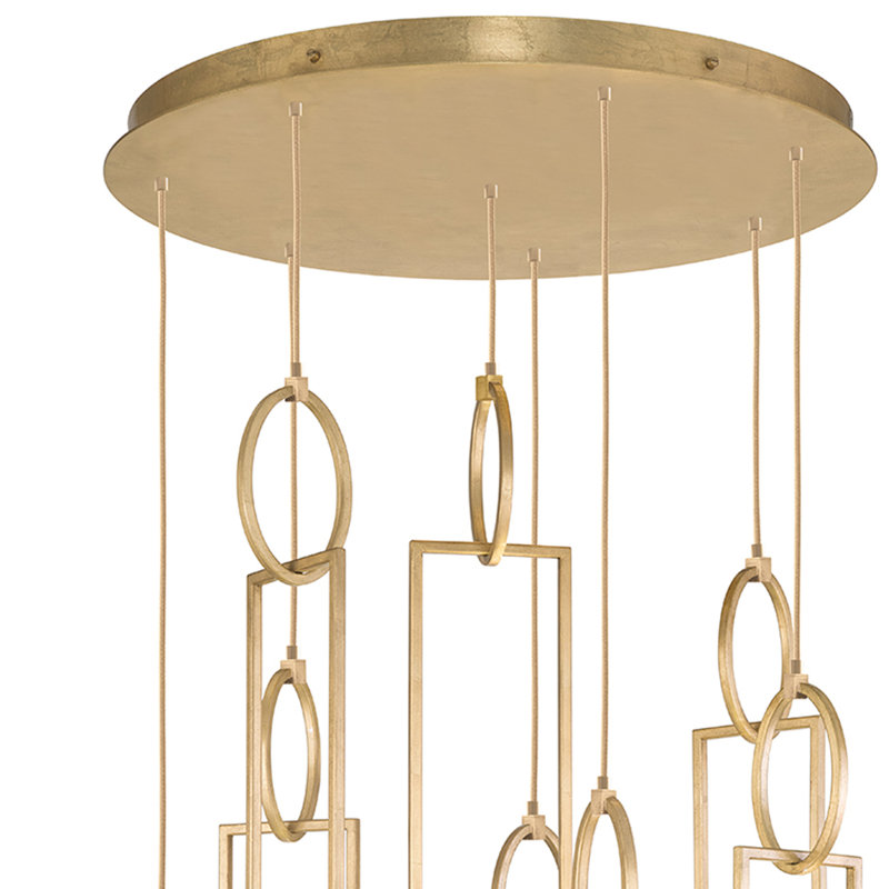 Delphi 8 - Light LED Cluster Pendant, Gold