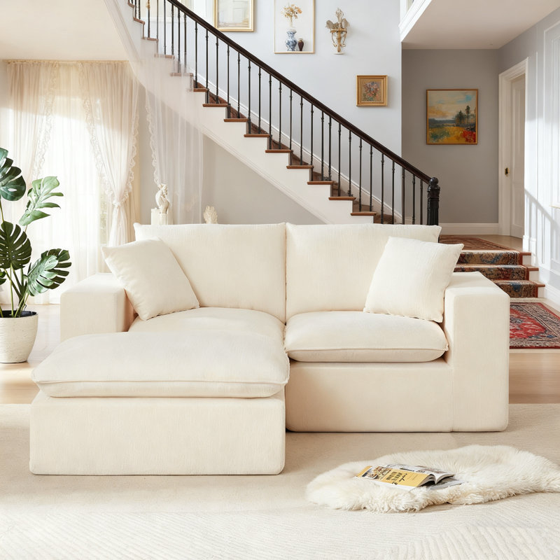 Canapé modulaire Modern, Chenille beige