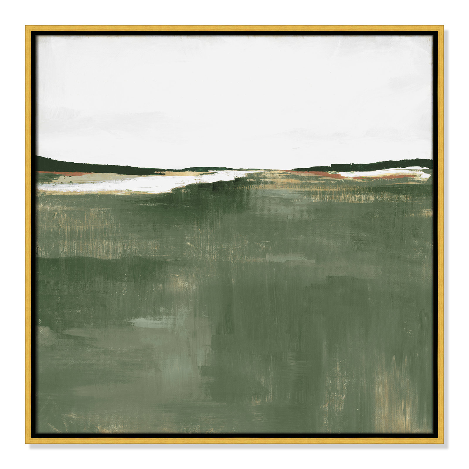 Dauntsey "Green Sea" Print by Isabelle Z, 25.5" H x 25.5" W, Gold