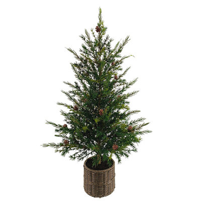 SEASONAL GREENERY TREE PINE BSKT 3FT