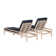 Ensemble de chaises longues Amina (ensemble de deux)