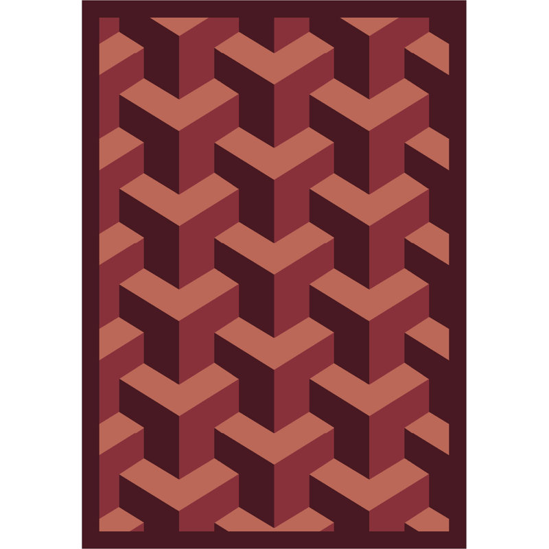 Tapis Whimsy Rooftop, Rectangle 3 pi 10 po x 5 pi 4 po