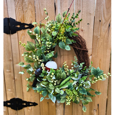 Faux Mixed Greenery Polyester 30'' Wreath