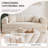 Boneless Convertible Sleeper Sofa Bed With 2 Pillows, Corduroy Folding Mattress Couch, No Assembly Required , Floor Sofa Lounge Couch For Living Room Small Spaces-2103811645