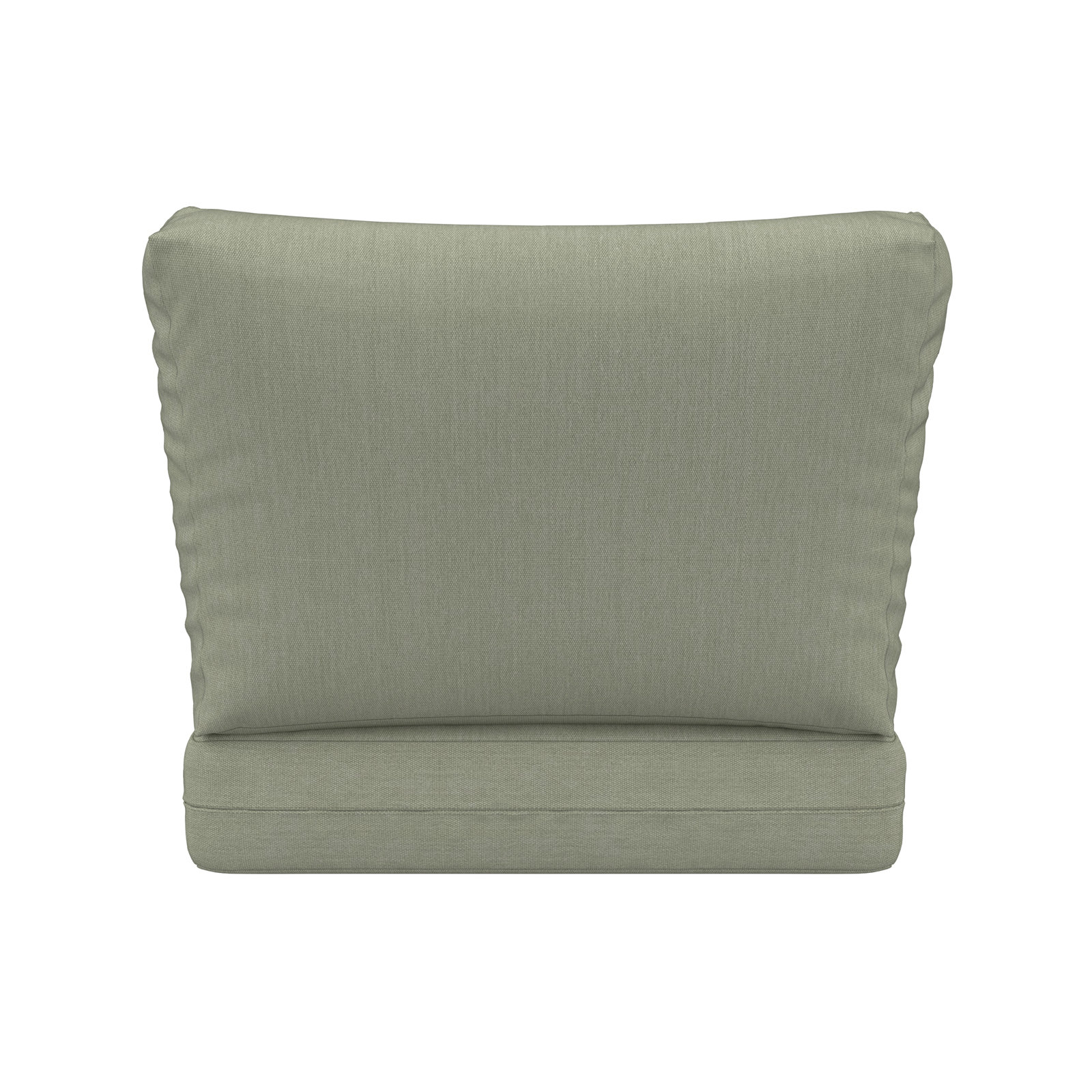 Amala Sunbrella® Seat and Back Cushion, Sunbrella® Canvas Seasalt, 25" W x 25.5" D