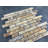 Scabos Lilly 1" Strips Mix Colored Travertine Natural Stone Mosaic Subway Wall & Floor Tile