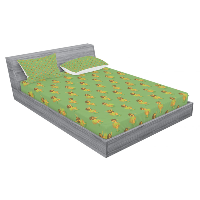 Microfiber Sheet Set, Queen Sheet Set with Fitted Sheet