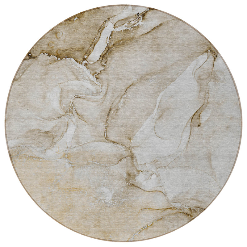 Tapis d'intérieur rond 8 po