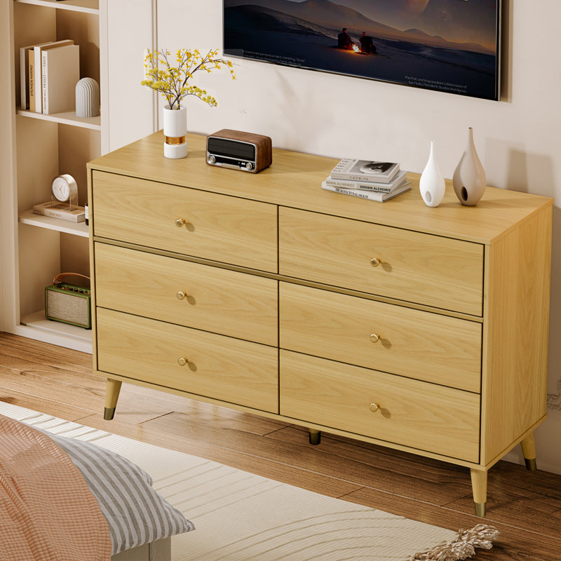 Carmiche 6 - Drawer Dresser, Beige