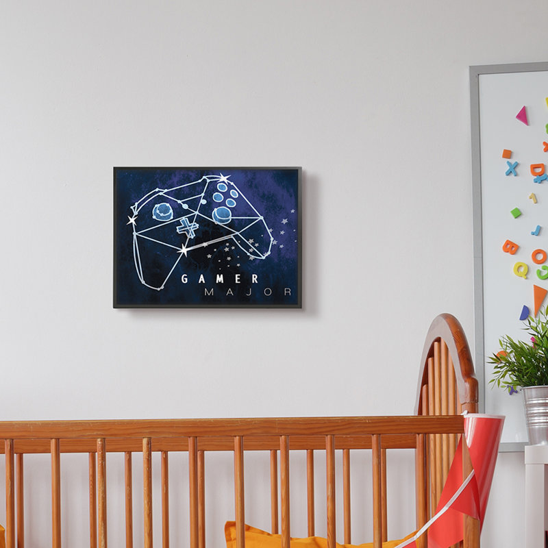 Gamer, Giclée encadrée noir minuit, H 11 po x l 14 po x P 1,5 po