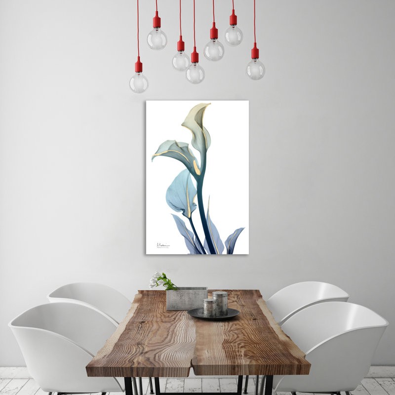 Gold Splash Calla Lilly - Wrapped Canvas Print, 46cm H x 30cm W x 4cm D