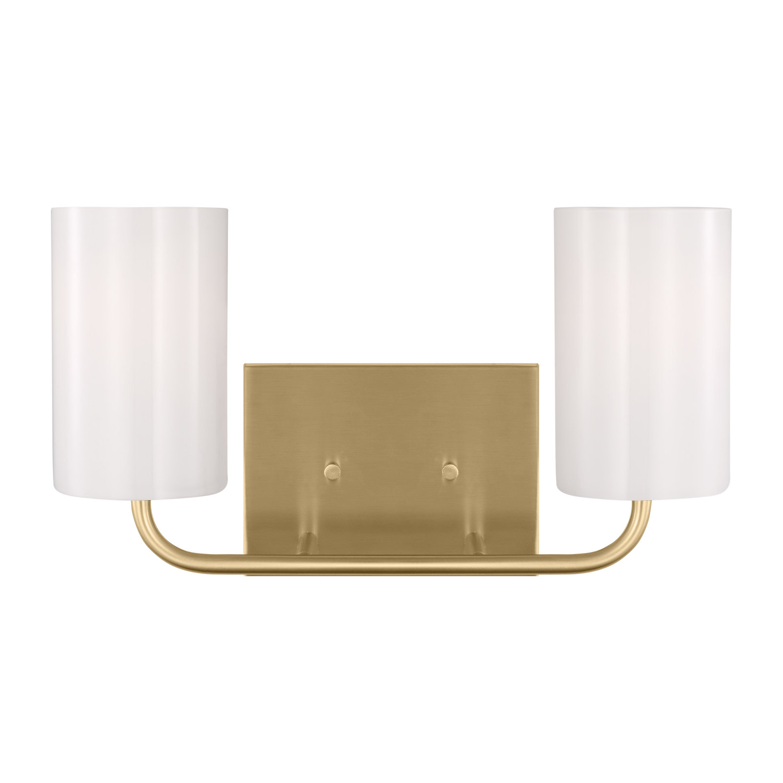 2 Light Dimmable Vanity Light, Satin Bronze, No