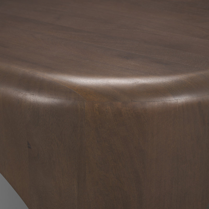 Shima Oval Coffee Table, Dark Brown