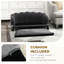 Charcoal Gray Dog Bed, Velvet Surface, Foam Cushioned, Elegant For Medium And Large Canines, 36.25" W X 18.5" D 1.5" H Cushion Dimensions, Assembly Needed Bed With Pearl Back Design,