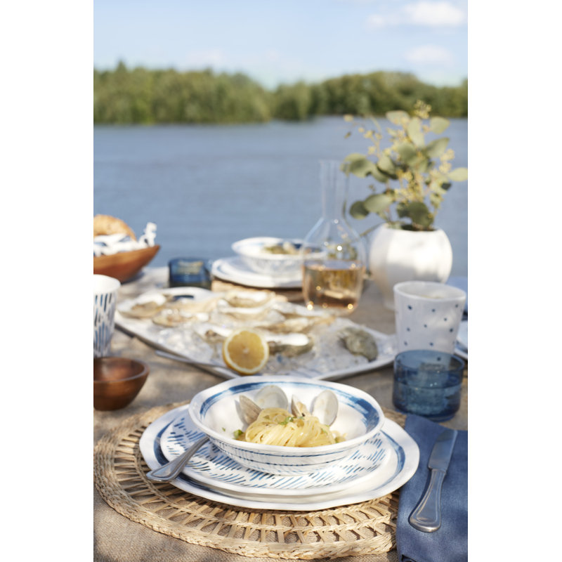 Blue Bay Melamine 20-Piece Dinnerware Set
