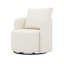 Fauteuil d'appoint pivotant à 360 ° avec accoudoirs ergonomiques et coussin décoratif-116646679