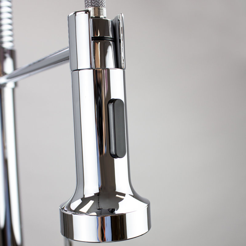 Transolid Cuisine Pro Pull Down Kitchen Faucet, Polished Chrome