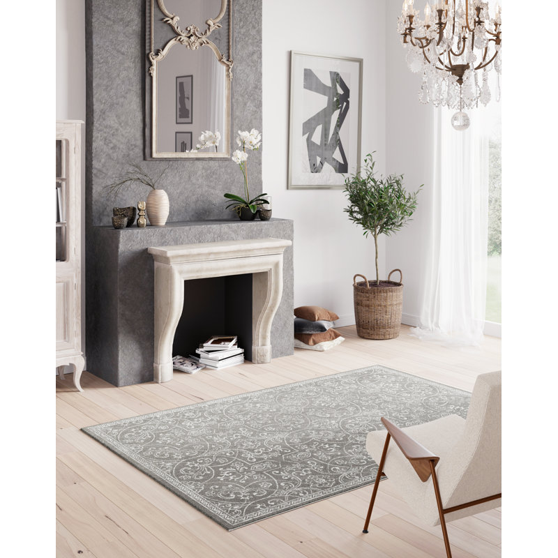 Tulare Floral Area Rug, Rectange 80 x 150cm