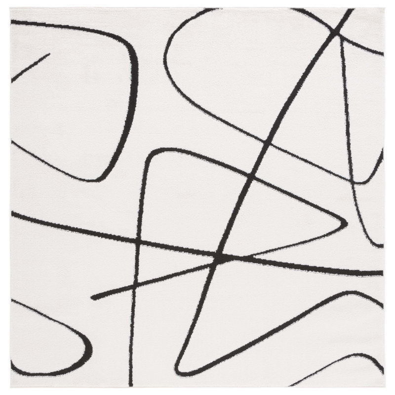 Abstract Area Rug, Square 160cm