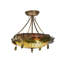 Glass Semi Flush Mount