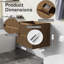 Meuble-lavabo flottant 24 po | Armoire murale moderne au fini noyer | Gain de place pour les petites salles de bain | Lavabo non inclus