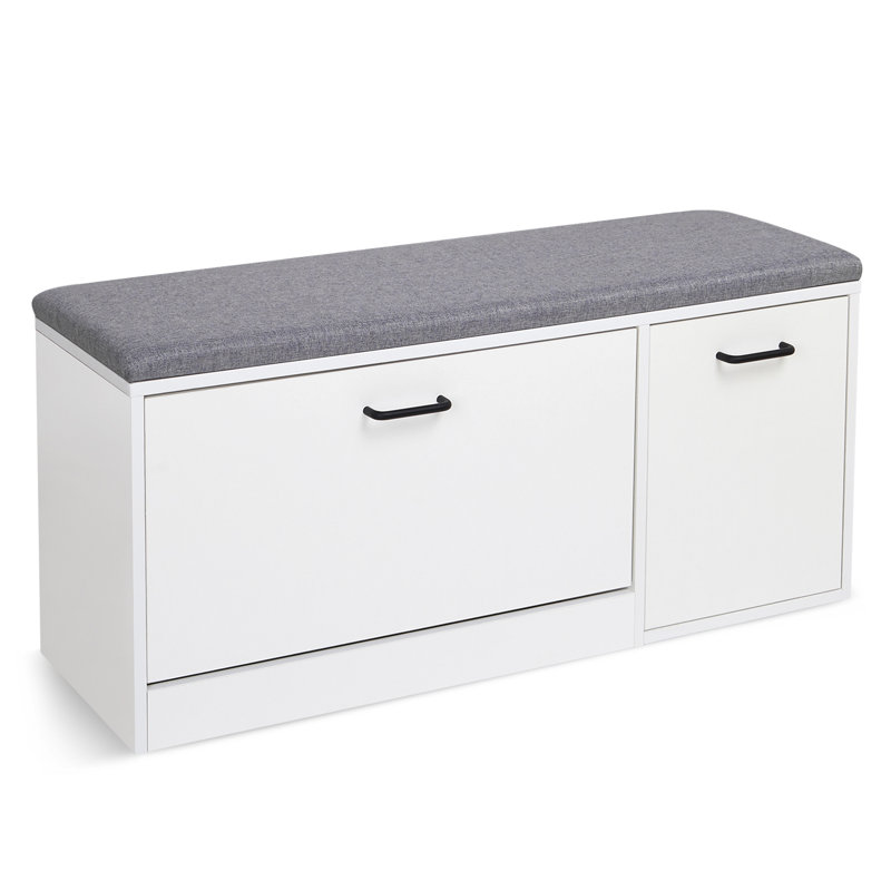 9 Pair Shoe Storage Cabinet, White