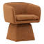Jonie Upholstered Swivel Chair, Camel-1547995217