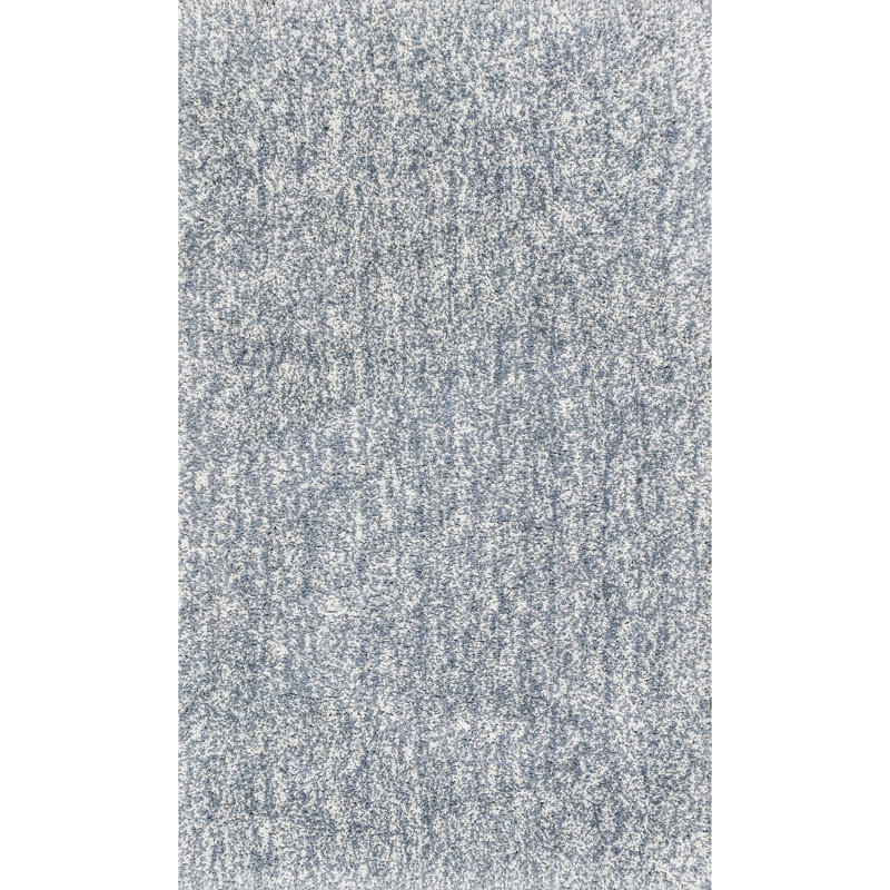 6' Round Slate Heather Plain Indoor Area Rug, Rectangle 2' x 4'