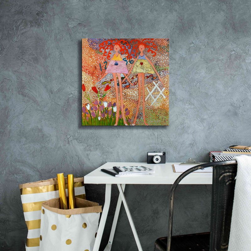«Across the Universe» par Caroline Benchétrit, estampe numérique sur toile, L 18 po x H 18 po