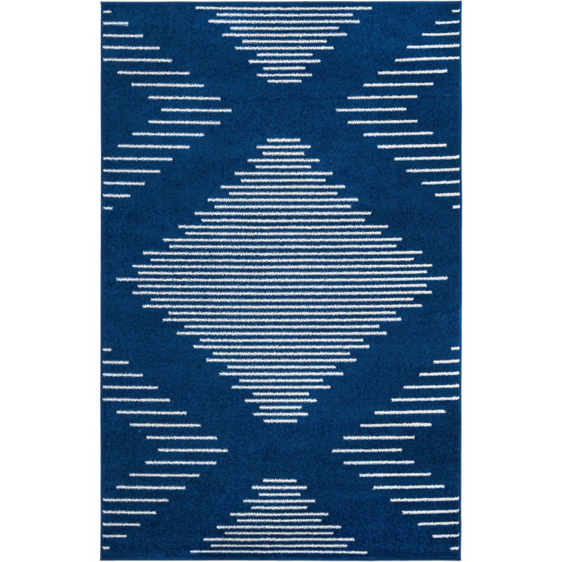 Geometric Indoor Rug, Rectangle 5'3" x 8'