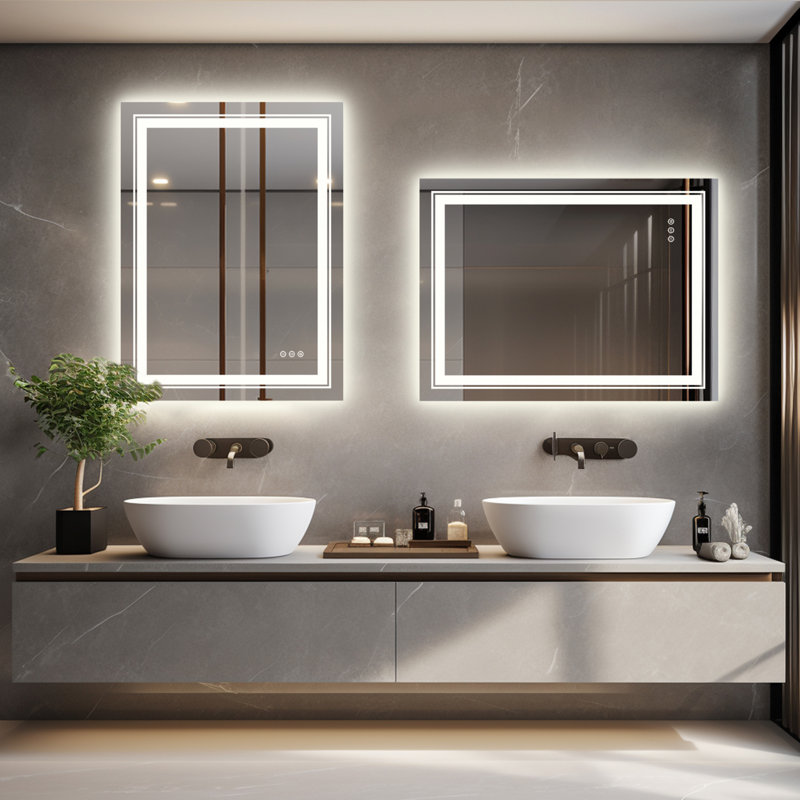 Kaamini Rectangle Wall Mirror, 31.5" x 24"