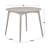 Jadesola Round Solid Wood Base Dining Table