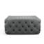 Silkleaf 92Cm Wide Velvet Tufted Square Cocktail Ottoman-786014186