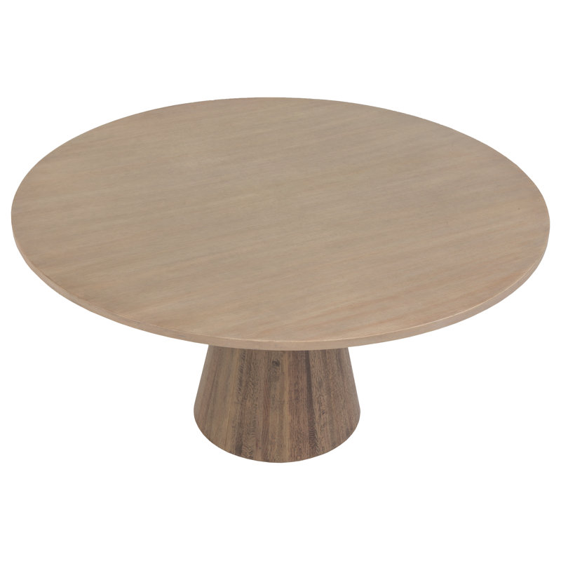 Everett Round Solid Oak Dining Table
