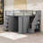 Janasia Wood Full Loft Bed with Cabinet, Wardrobes and Drawers-162126822