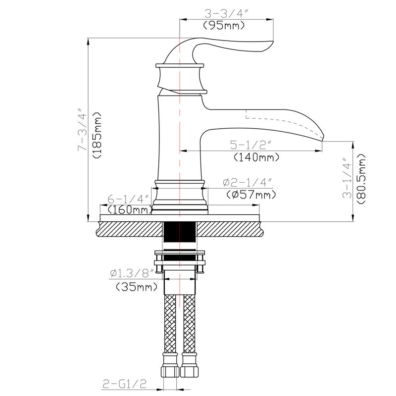 Robinet pour salle de bain Modern