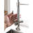 Spot Brushed Nickel Kitchen Faucet With Commercial Style And Pre-Rinse Spring High Arc Single Handle Ceramic Disk Filler In Finish-1900933934
