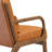 Alcie 25.79" W Tufted Faux Leather Upholstered Armchair with Wooden Armrests & Legs and Pillow-1852165383