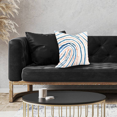 Fingerprint - 18"x18" Throw pillow - Poly twill - Print on demand