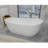67 inch Freestanding Solid Surface Soaking Bathtub