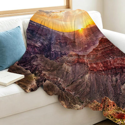 Jeté en flanelle transparente molletonnée ultra douce, belles couleurs et imprimé recto