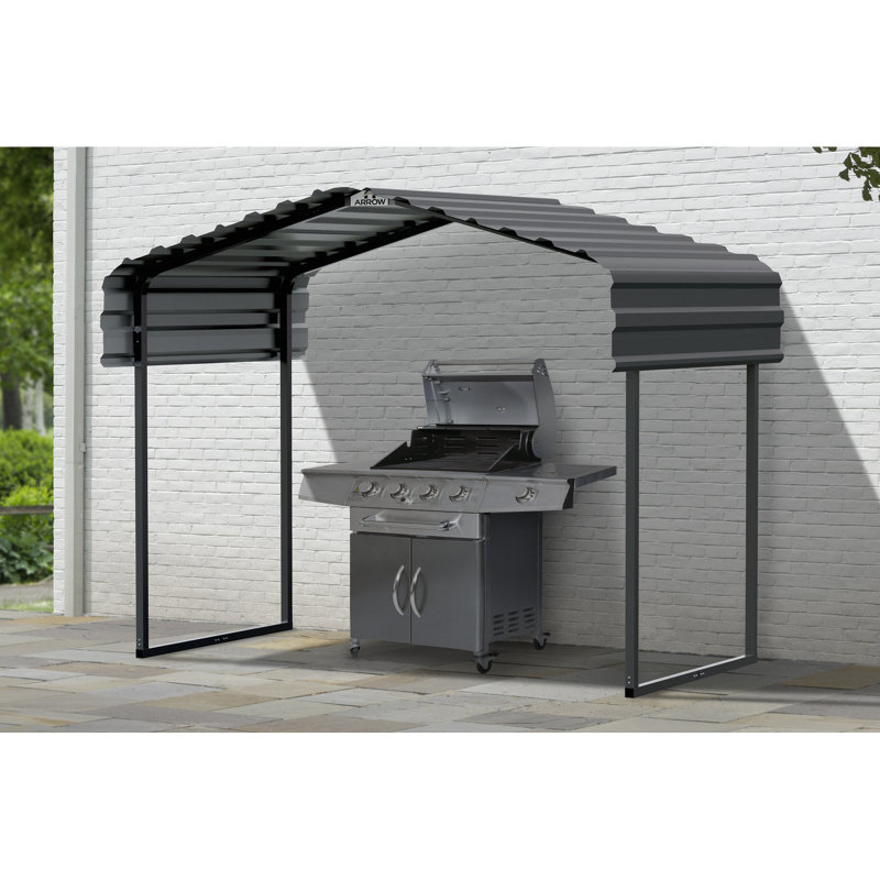Auvent en métal 10 x 6 x 7 pi  Gris anthracite, Gris anthracite