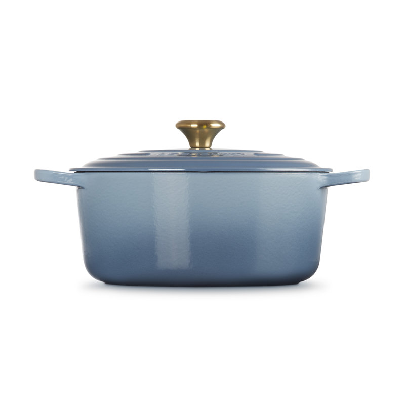 Le Creuset Cast Iron Round Casserole, 28cm / 6.7L, Chambray