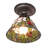 8" Wide Tiffany Rosebush Flushmount