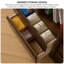 Bibliothèque moderne en bois d'hévéa-106411754